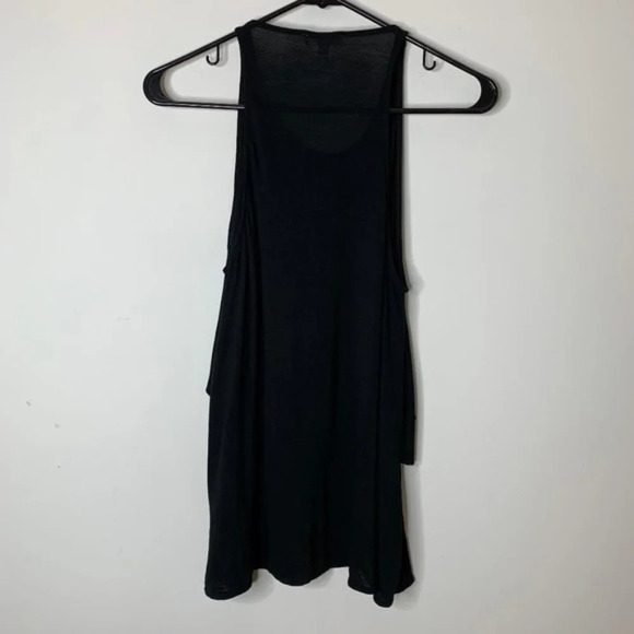 Aritzia Wilfred Tank Top Tiered Ruffle detail Sleeveless Rayon Black Size XS - Picture 12 of 15
